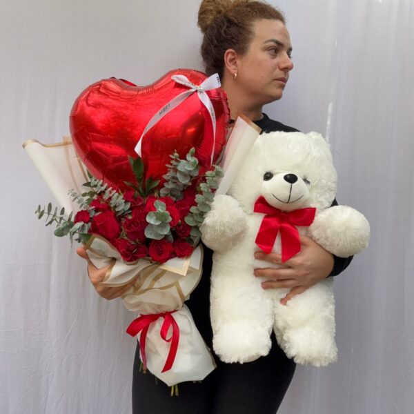 18' Teddy bear WHITE - Image 2